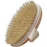 Dry Brushing Body Brush, Exfoliating Brush Body, Soft Natural Bristle for Drying Skin, Shower Brushes Wet and Dry Brushing, Scrubber for Exquisite Skin,Reduce Acne and Cellulite