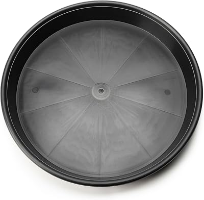 EarlyGrow 25cm Plant Pot Saucers 2-Pack Drip Trays for Indoor Outdoor Gardening