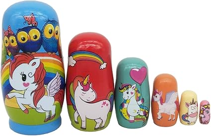 unicorn russian dolls