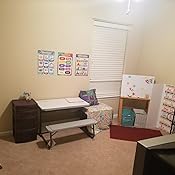 your zone folding kid's activity table with two benches