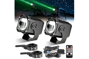 ZIMABLUE 2 PCS Whipless LED Whip Lights Spot Beam 4265 FT Range RGBW Chasing Whipless Whip Light fit 1.5''-2'' Roll Cage, Alien Lights Compatible with Polaris RZR Can-Am Maverick X3 UTV ATV SXS Truck