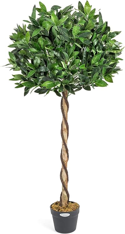 Christow Artificial Bay Tree In Pot 4ft Large Indoor Outdoor Topiary