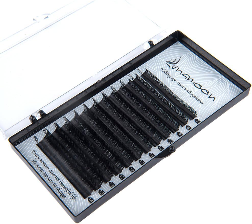 Lunamoon False Eyelashes Extension Fake Eye Lash Individual Natural Look Volume Lashes Salon Use for Makeup High Quality C/D-Curl 0.05mm 0.07mm 0.25mm 7-14mm Mix Length (0.07 D 7-14mm) - Image 3