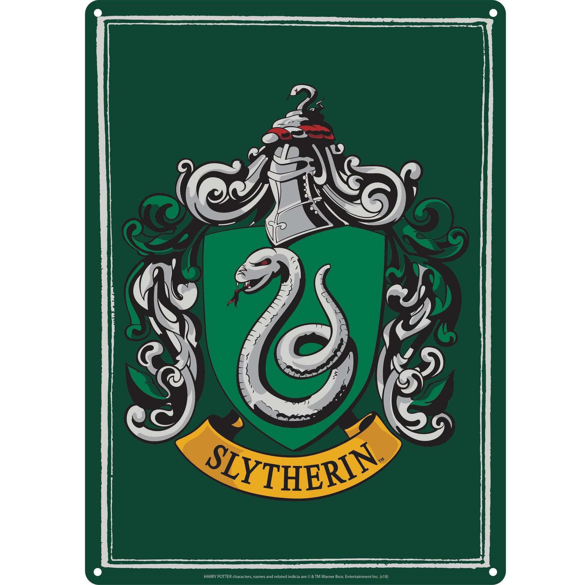 Harry Potter Small Tin Sign - Slytherin Crest