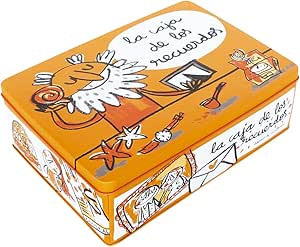 Laroom 13577 - Caja metálica la caja de recuerdos, color ...