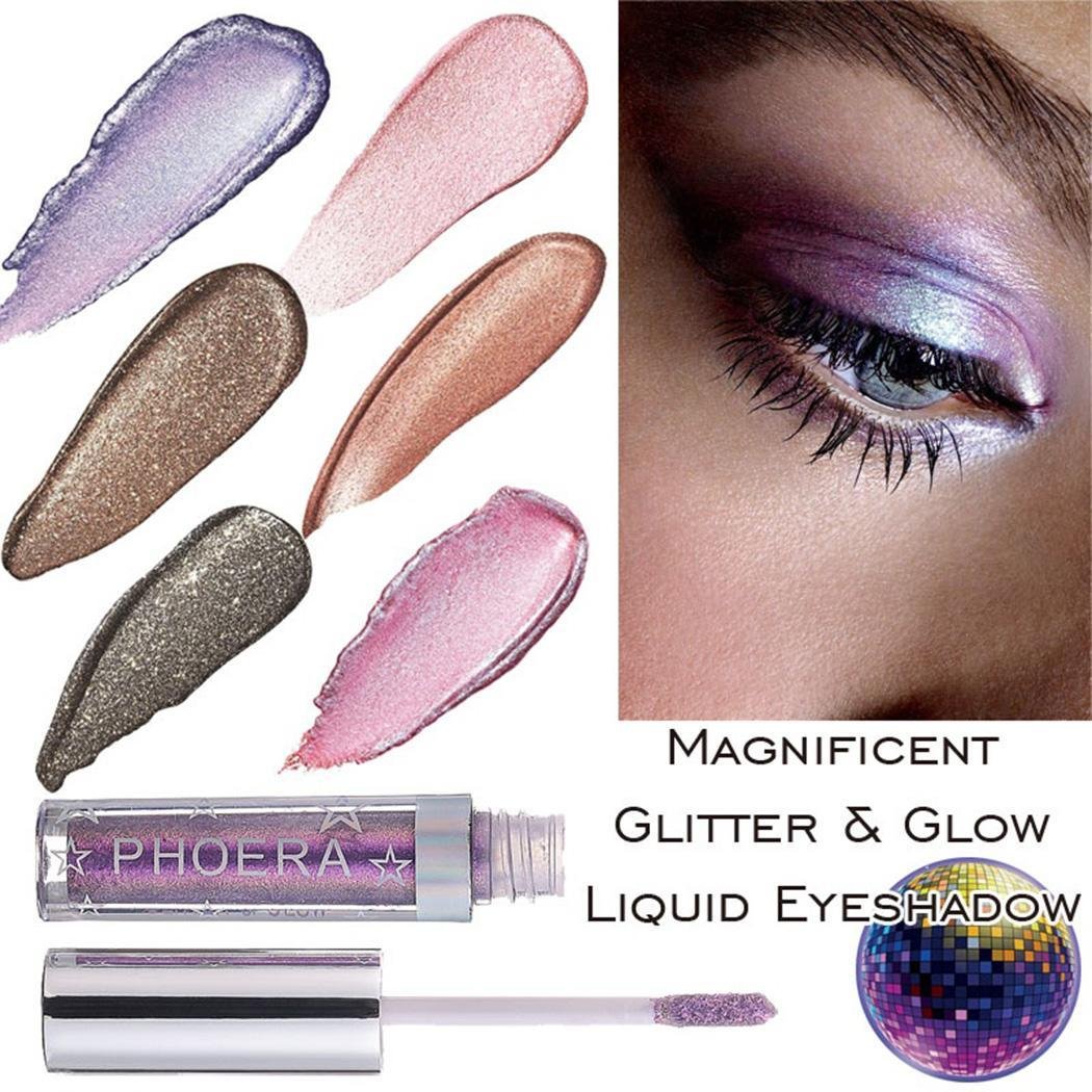 Zippem Glitter Liquid Eyeshadow, Shimmer Eyeshadow Liquid, Cosmetic Makeup Single Color Liquid Eye S Eyeshadow