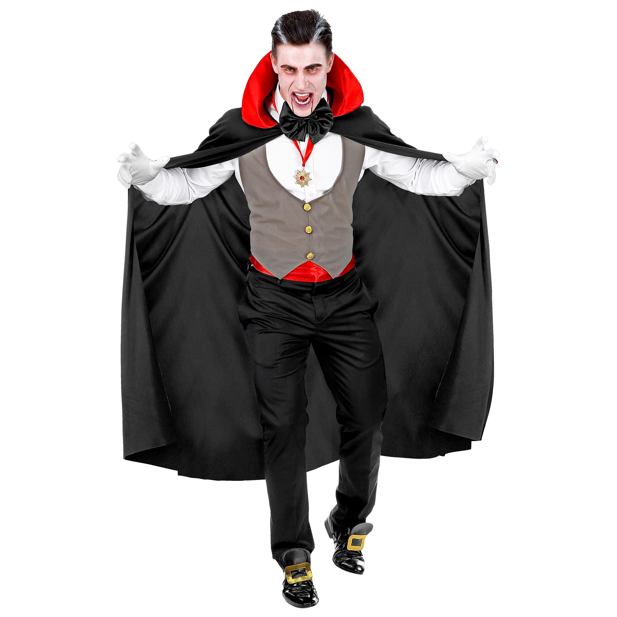 Widmann-Vampire Costume for Men, Multicoloured, (M/L), 01683