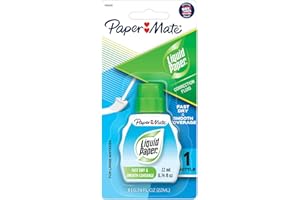 PAPER MATE Liquid Paper® Smooth-Coverage Correction Fluid, Fast Dry, 22 mL Bottle