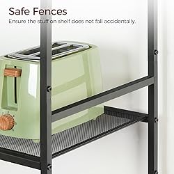 MAHANCRIS Bakers Rack with Power Outlet, Microwave
