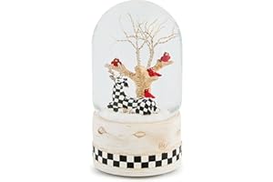 MACKENZIE-CHILDS MACKENZIE CHILDS Snow Globe, Christmas Decor for Living Room, Farmhouse Deer