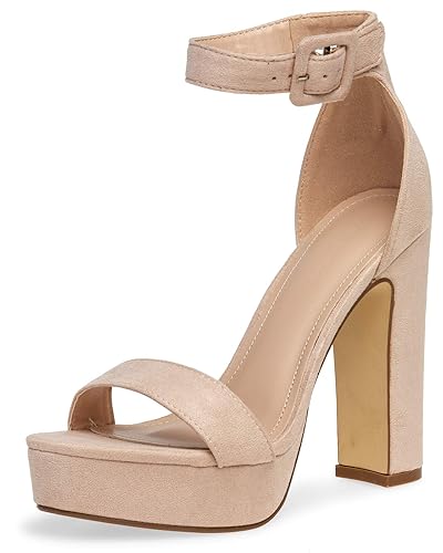 Caspar SBU018 Damen High Heel Plateau Sandalette