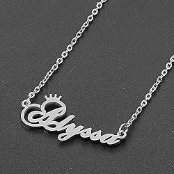 Custom Silver Name Necklace Personalized for