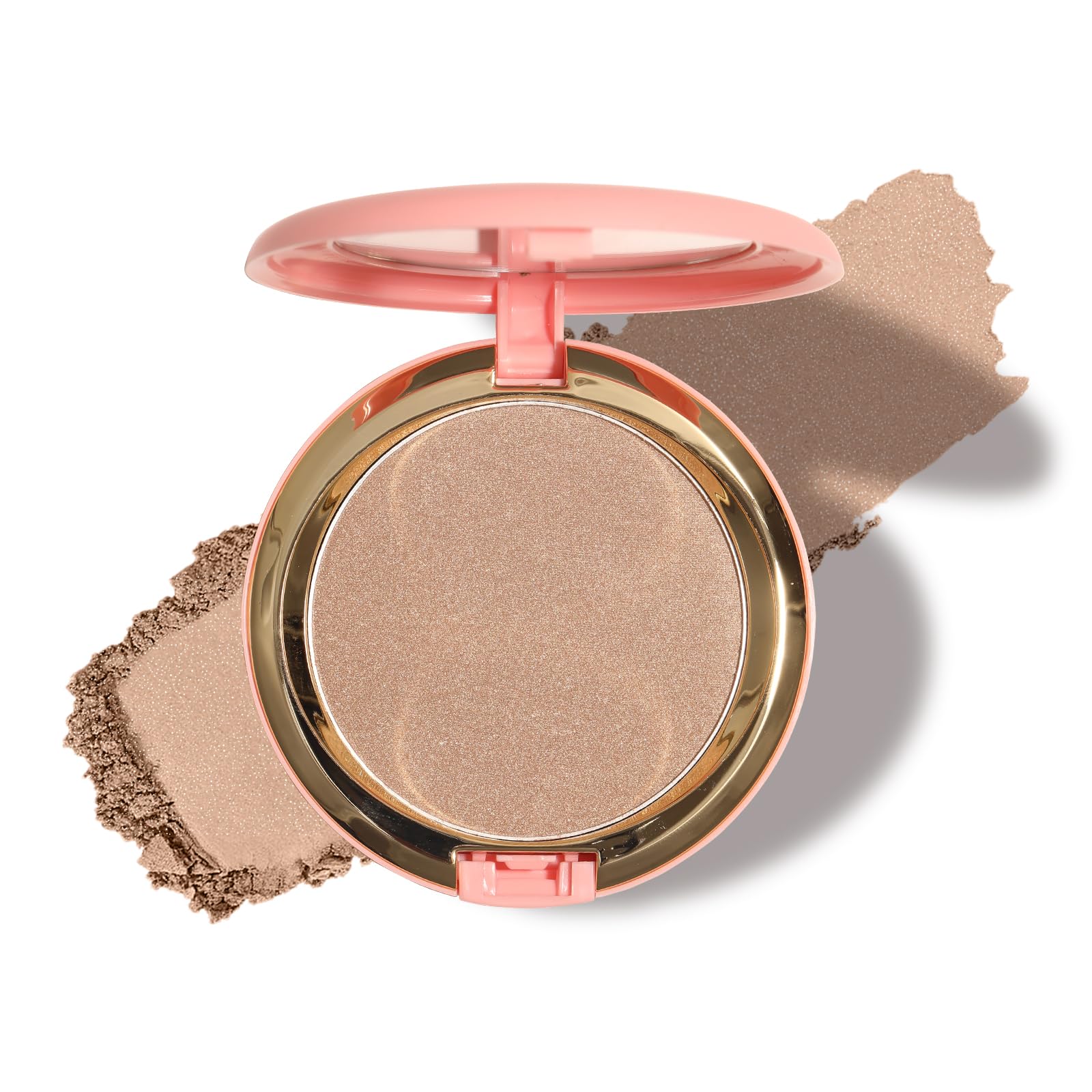 Bronzer Powder, Creamy & Highly Pigmented Formula, Long Wearing Bronzing Powder for a sun-kissed complexion, Vegan & cruelty-free(Light Bronzer)