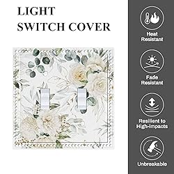 Cuitxrac Boho Green Floral Blossom 2 Gang Wall