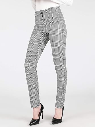 Pantalon femme prince de galles Clearance