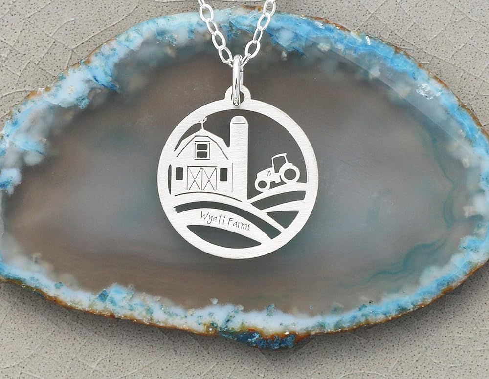 Farm Necklace IBD Ranch Jewelry Sterling Silver 14K