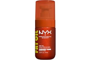 NYX Professional Makeup Fat Oil Body Oil, 24 HR Hydration, Bronze Glowy Finish, Non-Sticky High-Shine Vegan Formula, Shimmeri
