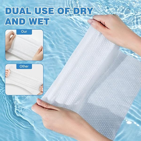 DISPOSABLE FACE TOWELS, BIODEGRADABLE CLEAN TOWELS, ULTRA SOFT & THICK CLEAN FACIAL WASH CLOTH FOR SENSITIVE SKIN, MAKEUP REMOVER CLEAN WIPES, LINT-FREE 80 COUNT