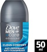 Dove Men+Care Advanced Clean Comfort Anti-Perspirant Roll On 72hr Protection view 2