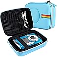Leayjeen underwater camera case Compatible with YISENCE/HICSHON Waterproof Digital Camera Underwater Camera Full HD 2.7K 48 MP Video Recorder and More Accessories-Blue(Case Only)