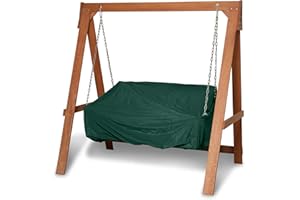 Covermates Outdoor Swing Cover - Light Weight Material, Weather Resistant, Elastic Hem, Seating and Chair Covers, 63W x 26D x 26H, Green