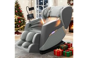Srfzluxy Massage Chair Full Body, Zero Gravity Massage Chair with 16 Fix Rollers, Auto Massage Program, Foot and Calf Massage, Recliner Chair with Heating, Touch Screen Controller, Bluetooth Speaker