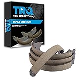 TRQ Rear Parking Brake Shoe Set Compatible with