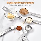 U-Taste Measuring Spoons Set of 9 18/8 Stainless Steel with Nested Handles view 4