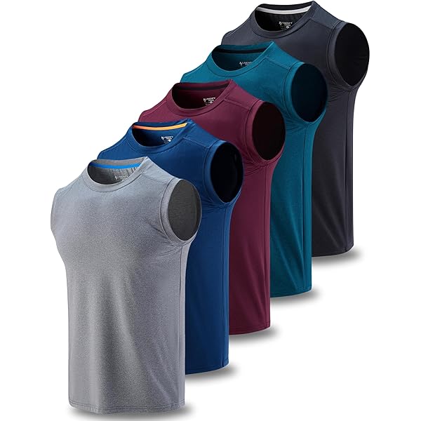 LecGee Playera Sin Mangas Para Hombre, 3 Paquetes De Playera Sin
