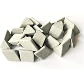 Winona Van Norman Ceramic Tumbling Media, 10 lbs - Large 1" x 5/8" Polyhedron Triangles - Heavy Cutting Vibratory Abrasive for Metal Deburring, Deflashing, Descaling &amp; Edge Radiusing