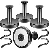 Neosmuk Magnetic Wreath Hanger,170 lb Heavy Duty Magnet Hook,Steel-Tube Base,No-Drill Door Wreath Hanger for Metal Doors/Wall