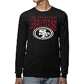 Junk Food Clothing x NFL - Unisex Adult Bold Logo - Officially Licensed Long Sleeve T-Shirt