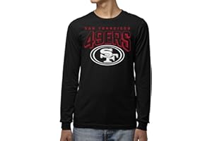 Junk Food Clothing x NFL - Unisex Adult Bold Logo - Officially Licensed Long Sleeve T-Shirt