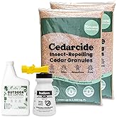 Cedarcide Outdoor Lawn and Garden Kit (Medium) Includes PCO Choice Cedar Oil Bug Killing Concentrate Quart and Insect Repelling Granules Kills and Repels Fleas, Ants, Mites, & Mosquitoes