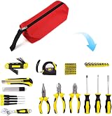 POWERTOOL Oxford Canvas Tool Pouch Organizer Bag - Red Small Screwdriver Wrench view 4