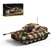honchoes WW2 King Tiger II Tank Building Set Military Tank Model for Adults, Collectible Army Vehicles Collectible Display for Enthusiasts - 1780PCS