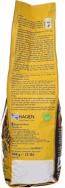 HARI HAGEN TROPIMIX ENRICHMENT FOOD FOR COCKATIELS & LOVEBIRDS, 2 LB. – HARI PARROT FOOD WITH SEEDS, FRUIT, NUTS, VEGETABLES, GRAINS, AND LEGUMES