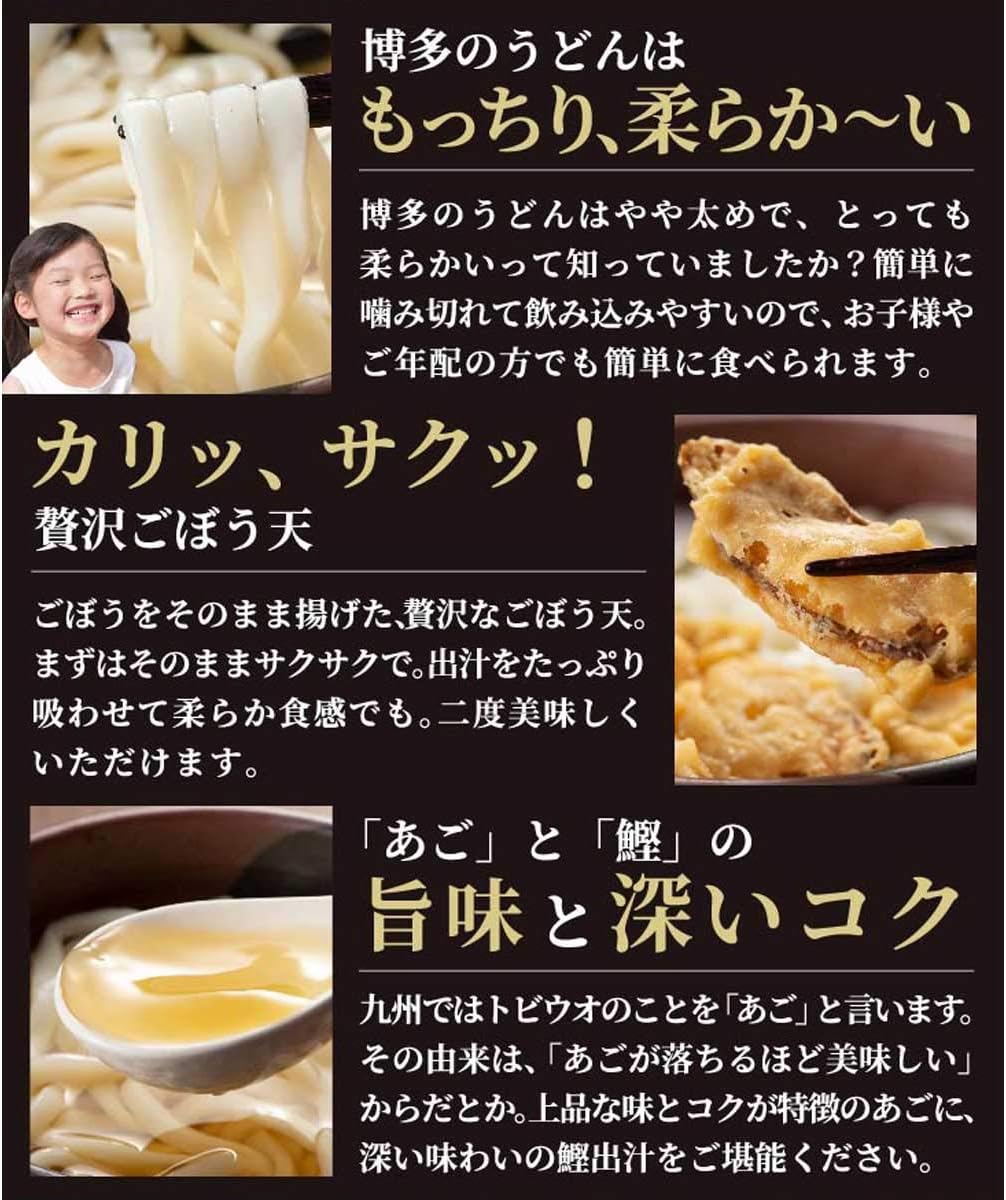 Amazon 松原正商店 博多 ごぼう天うどん 2人前 1000円ポッキリ お試しセット あごだし 産地直送 お土産 松原正商店 うどん 通販