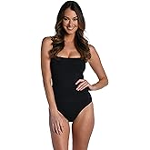 La Blanca Women's One Piece Swimsuit Island Goddess Shirred Side Women's Bathing Suit
