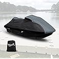 CEMOFE Waterproof Jet Ski Cover Compatible with Sea-doo Spark 2up Spark Trixx 2up 2014-2024, 600D Heavy Duty Jetski Cover, Trailerable Jetski Cover with Air Vents
