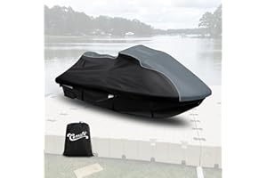 CEMOFE Waterproof Jet Ski Cover Compatible with Sea-doo Spark 2up Spark Trixx 2up 2014-2024, 600D Heavy Duty Jetski Cover, Trailerable Jetski Cover with Air Vents