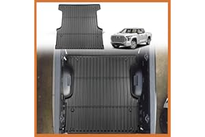 TripleAliners Truck Bed Mat Compatible with 2022 2023 2024 Toyota Tundra Accessories CrewMax 5.5FT Vehicle Bed Mat Perfectly Flush All Weather Protection TPE Heavy Duty Pickup Car Bed Cargo Mat