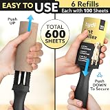Tydi Lint Roller Refills 600 Sheets Pet Hair Remover Compatible view 9