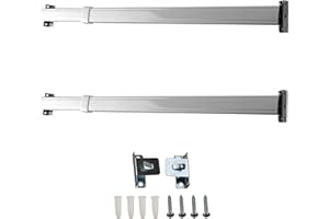 Flat Sash Rods 11-20 inch (Set of 2) - White