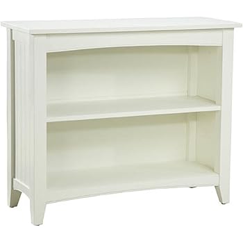 Amazon.com: Alaterre ASCA07IV Shaker Cottage Two Shelf Bookcase, Ivory