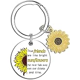 XzmaaoX Sunflower Gifts for Women Best Friend Keychain Gift for Female Friends Sunflower Keychain Friendship Keychains for BFF Besties Christmas Gifts for Friends Christmas Gift Ideas for Adult Women