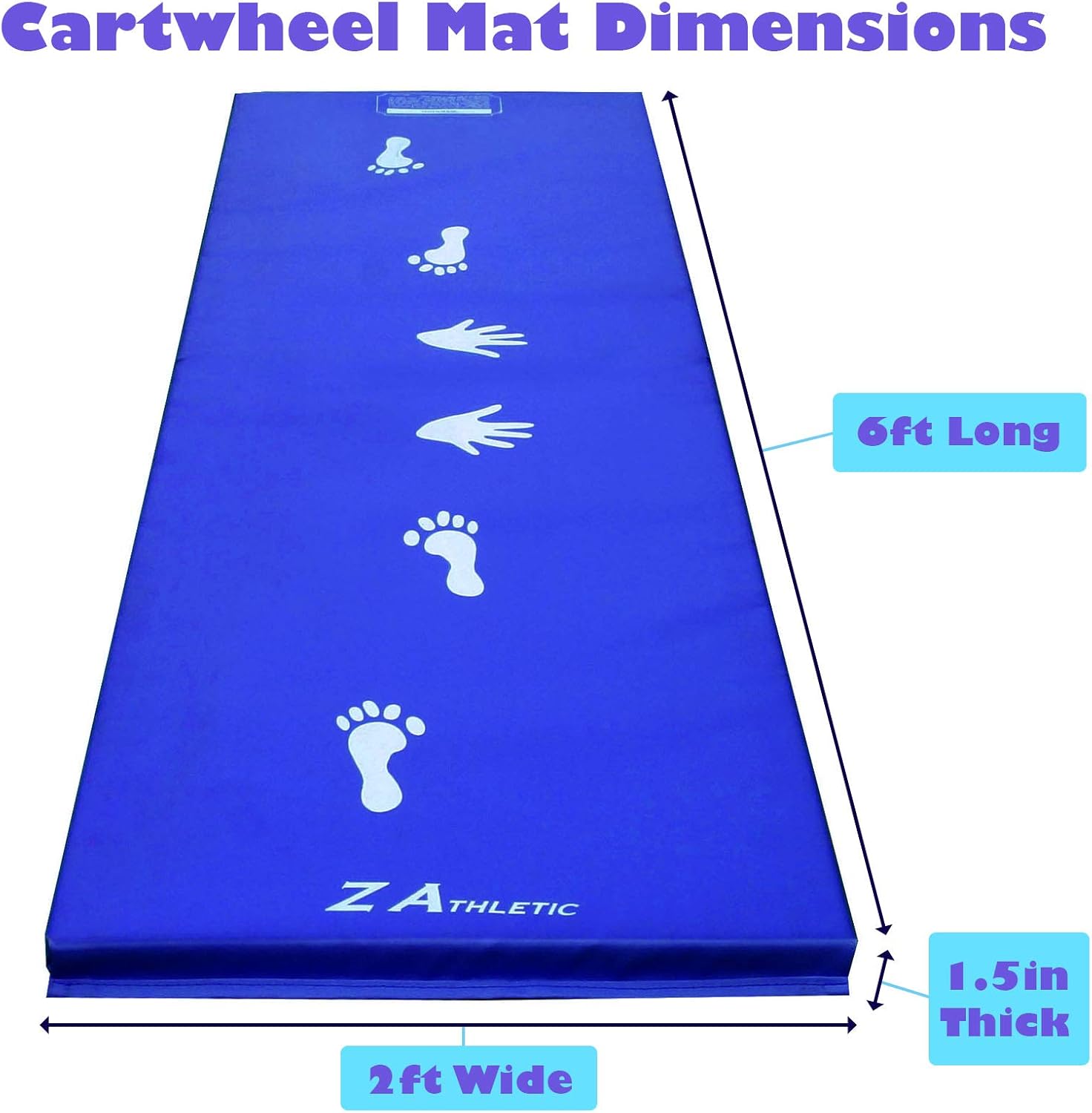 Z ATHLETIC Cartwheel Mat Children's Gymnastics Cartwheel, Black : Sports & Outdoors