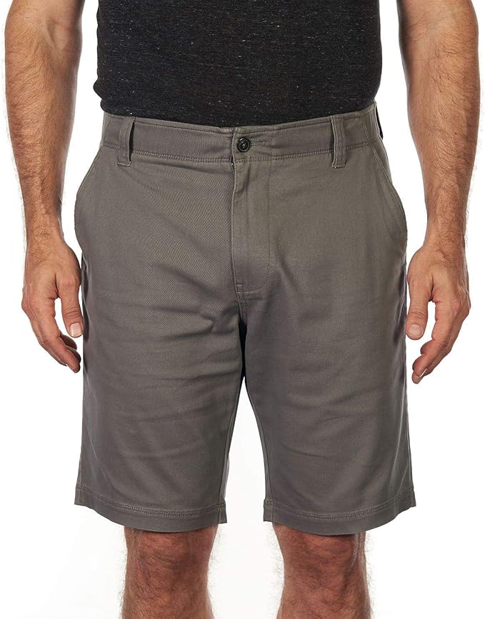 Iron Co. Mens Comfort Flex Waistband Stretch Shorts Pelican 40 at