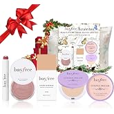 bayfree 5 PCS Makeup Set for Women, Travel Makeup Gift Kit with Makeup Bag | Beginner Make Up Kit with Tinted Moisturizer Primer Lipstick Powder Multi Glow Balm, Buildable Natural Finish, Vegan