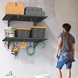 Jusgym 2-Pack 2x3ft Garage Shelving Wall